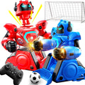 LZZAPJ Paquete de 2 robots de batalla con control remoto con sonidos y luces, modo de juego de fútbol, adecuado para adultos y niños a partir de 6, 7, 8, 9, 10, 11, 12 +, regalo ideal de Navidad/cumpleaños para niños