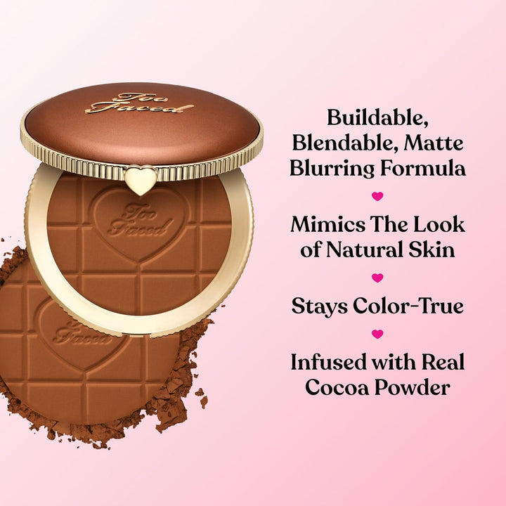 Too Faced Chocolate Soleil Matte Blurring Bronzer | Polvo bronceado...