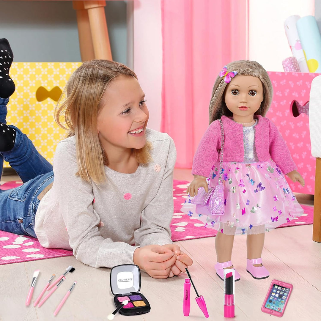 Accesorios de maquillaje y ropa para muñecas americanas de 18 pulga...