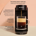 Nespresso Vertuo Up - Máquina de café con espumador de leche, tinta negra