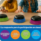 Learning Resources - Zumbadores de respuesta grabables, juego de 4