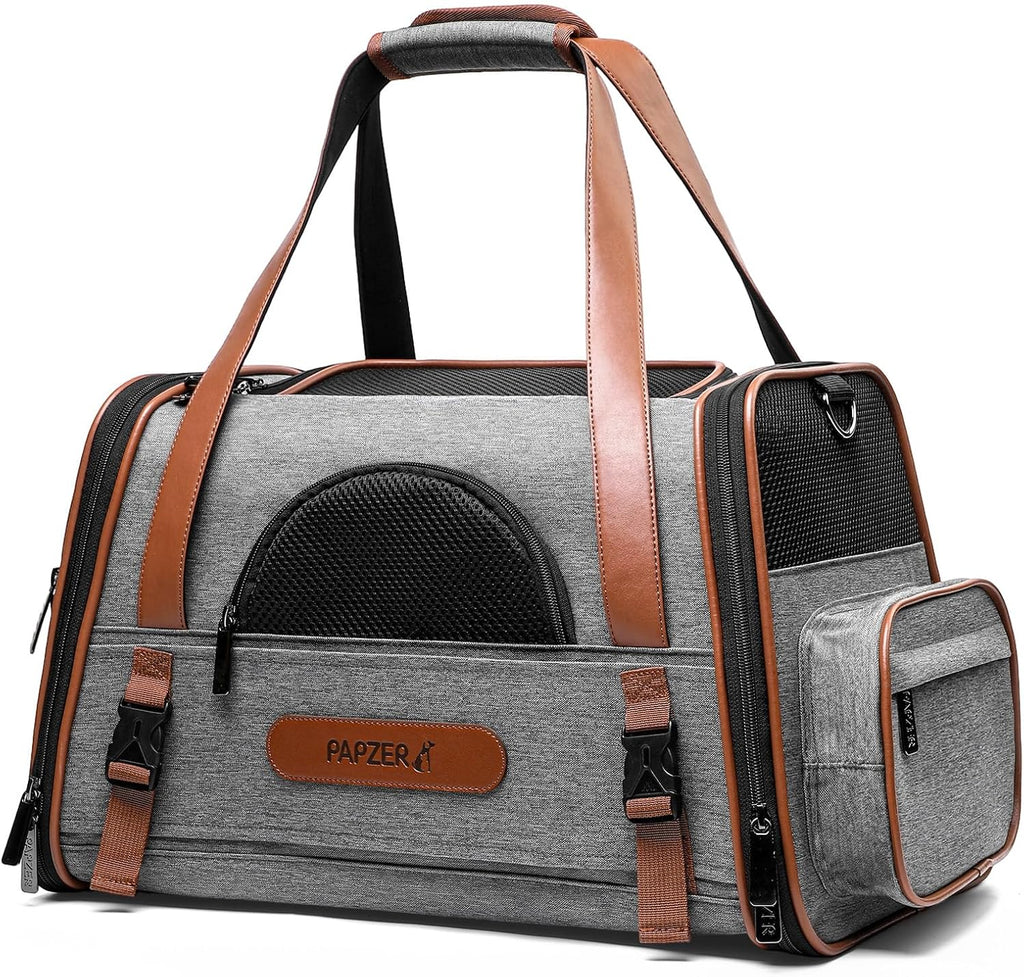 Transportador de mascotas prémium para gatos, bolso de transporte con