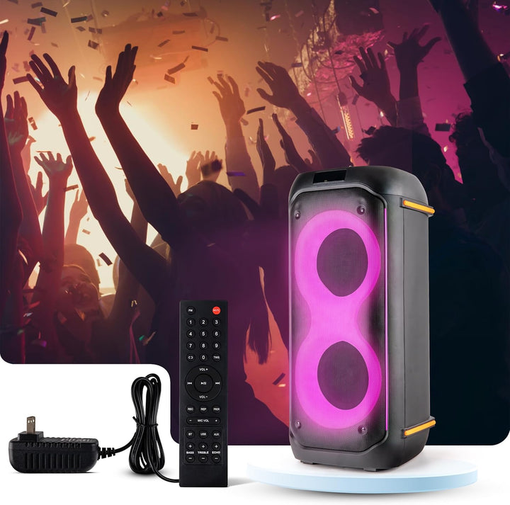 Altavoz de fiesta grande Bluetooth de Pyle Audio con graves - Gran...