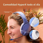 HyperX Cloud Jet - Auriculares inalámbricos duales para juegos, dongle de 2.4 GHz, Bluetooth 5.3, PC, PS5, móvil, USB-A - Negro