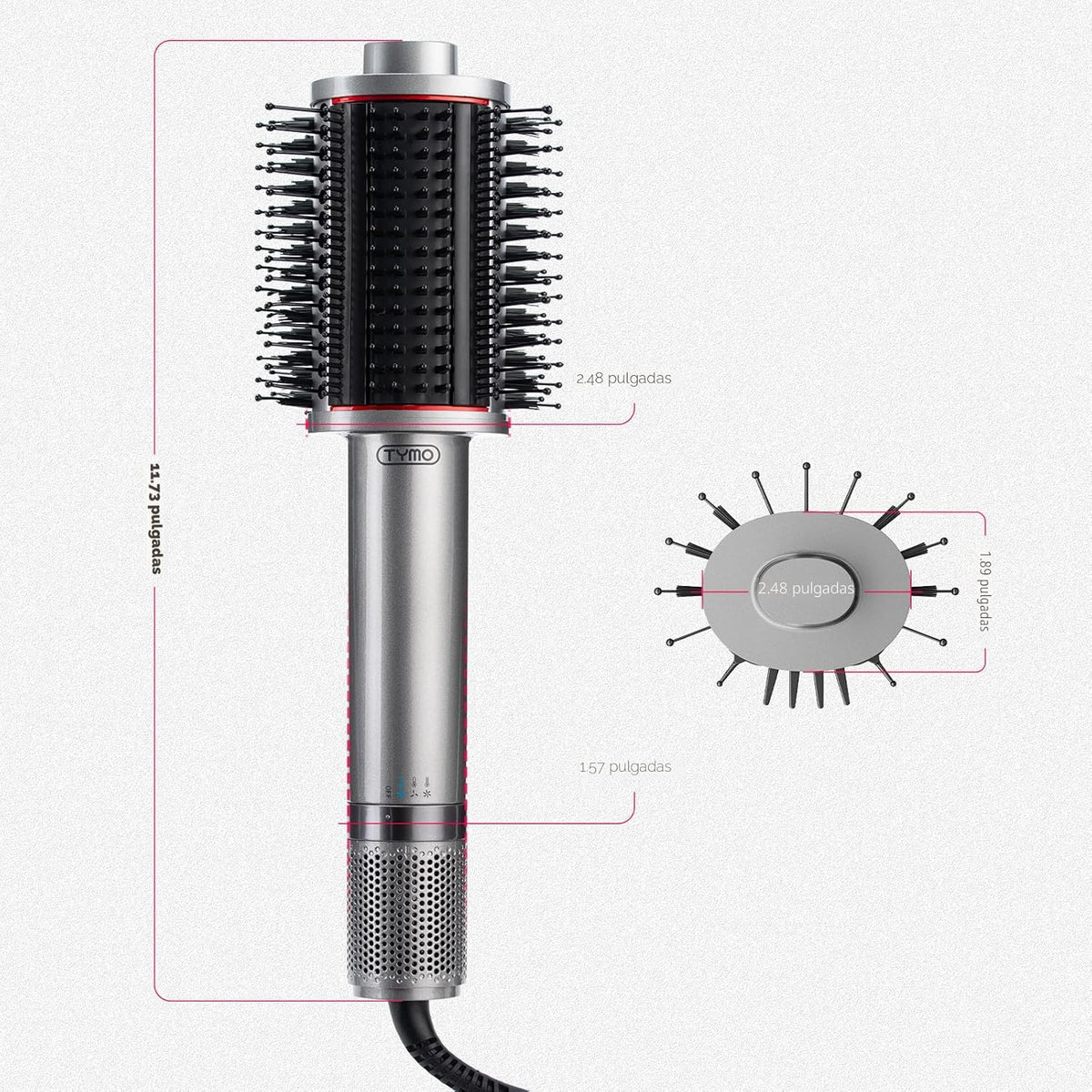 TYMO Cepillo secador de pelo 4.0, ligero 3 veces más rápido, cepill...