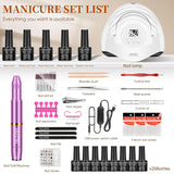 Kit de esmalte de uñas de gel YALSYNY, con secador de uñas LED UV,...