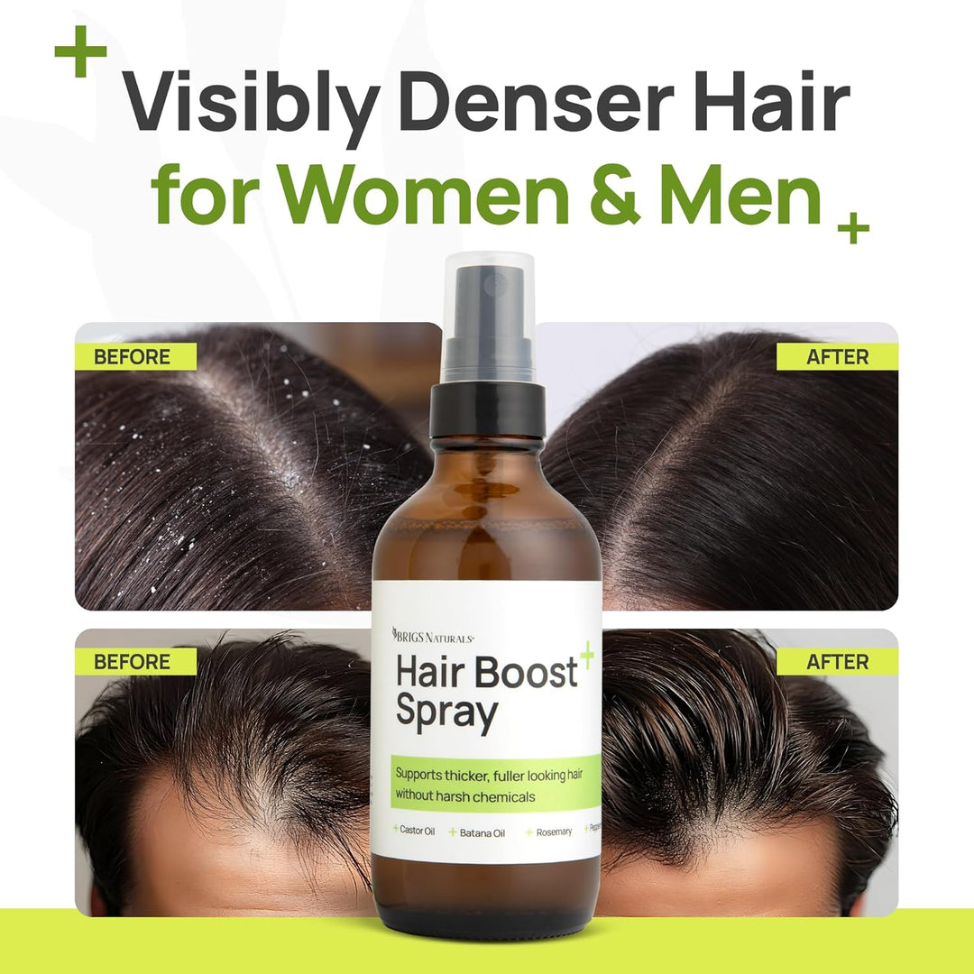 Brigs Naturals Spray para aumentar el cabello para un cabello de as...