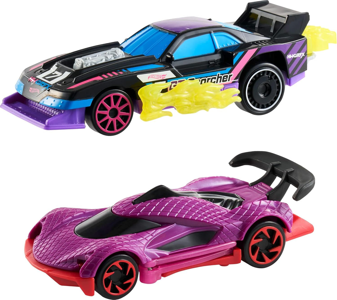 Hot Wheels Vamos a correr activados Paquete de 2 vehículos