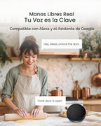 DESLOC Cerradura Inteligente con Huella Digital y Manija con Palanca, WiFi Integrado, Control desde la App