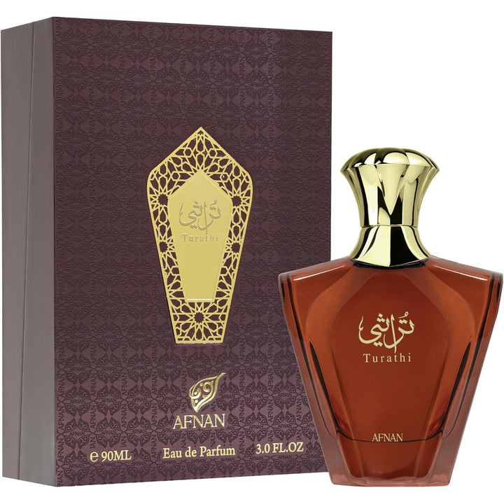 Afnan Turathi Brown para Hombre Eau de Parfum, 3.04 Fl. Oz