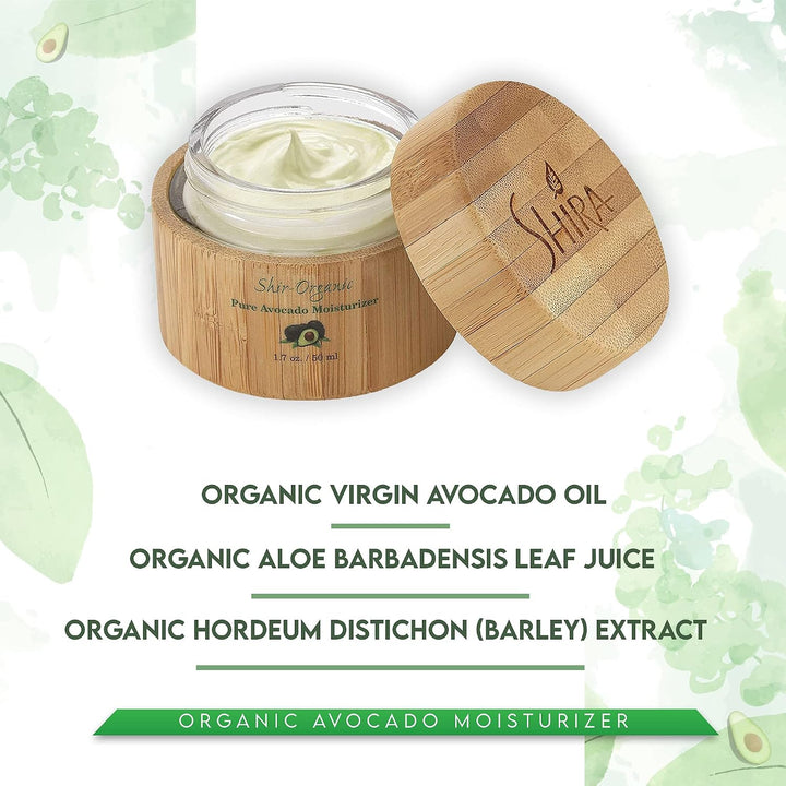 Shira Shir-Organic Crema hidratante de aguacate con combinación de...