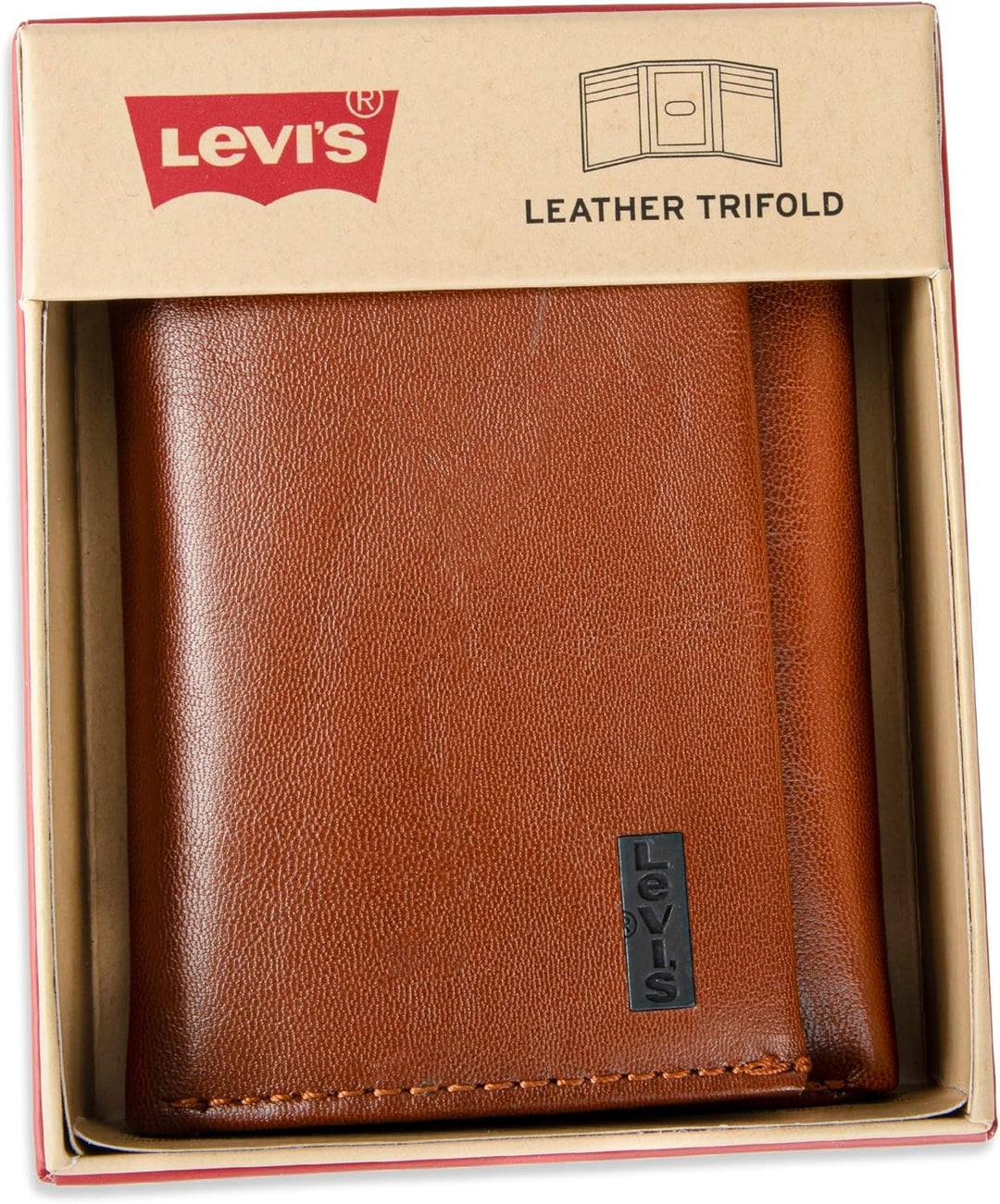 Levi's Billetera triple RFID para hombre, elegante y delgada, i...