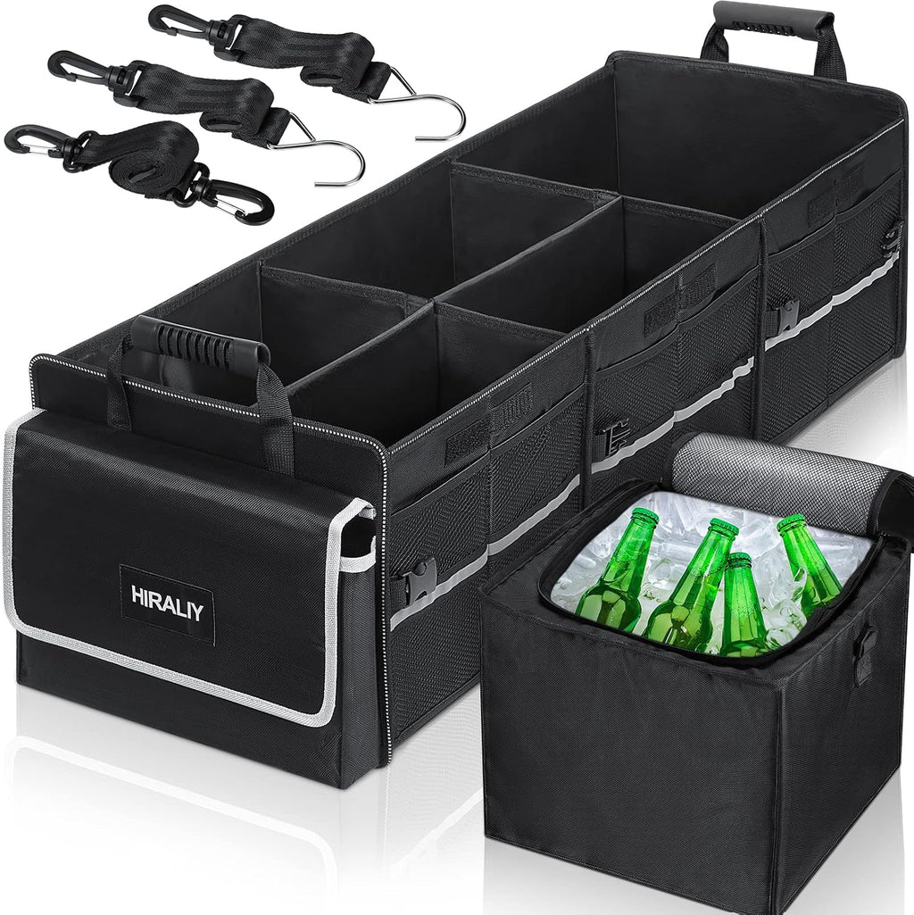 HIRALIY 75L Organizador de maletero de coche para SUV con bolsa de