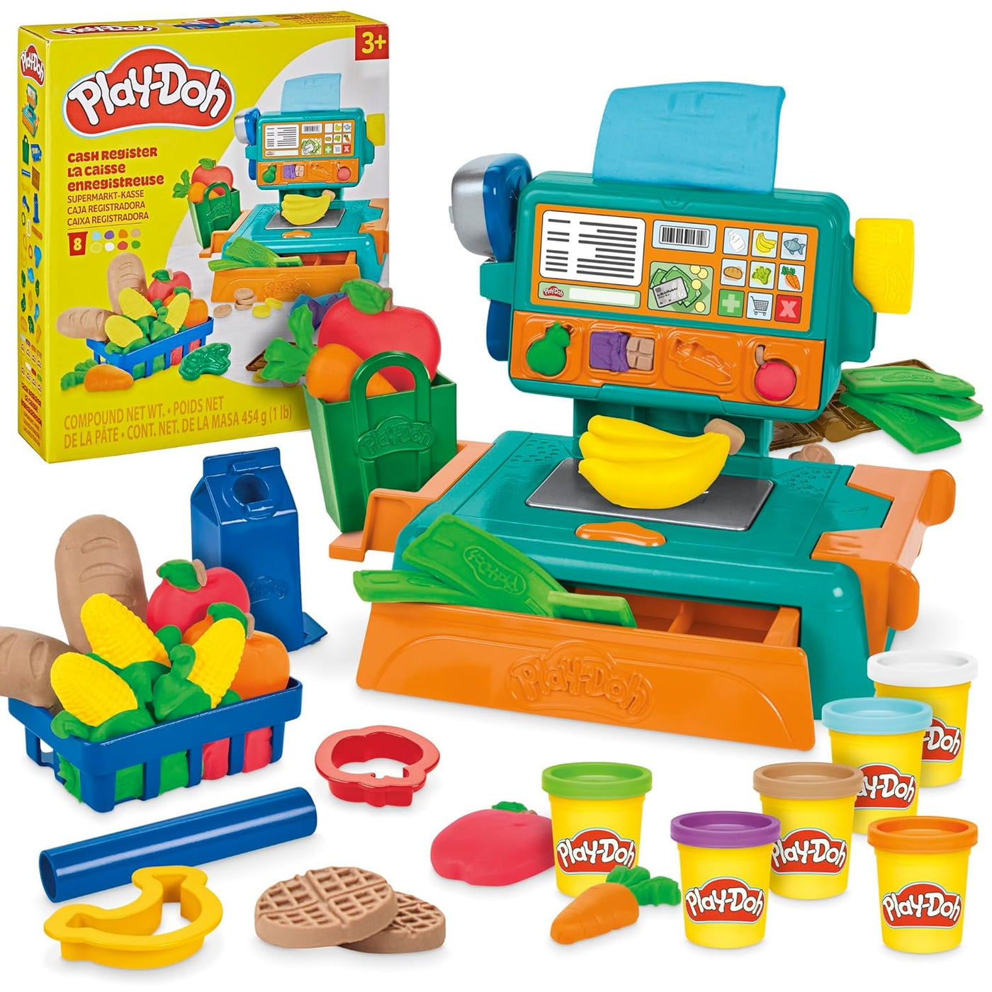 Play-Doh Juguete de caja registradora 23 accesorios de