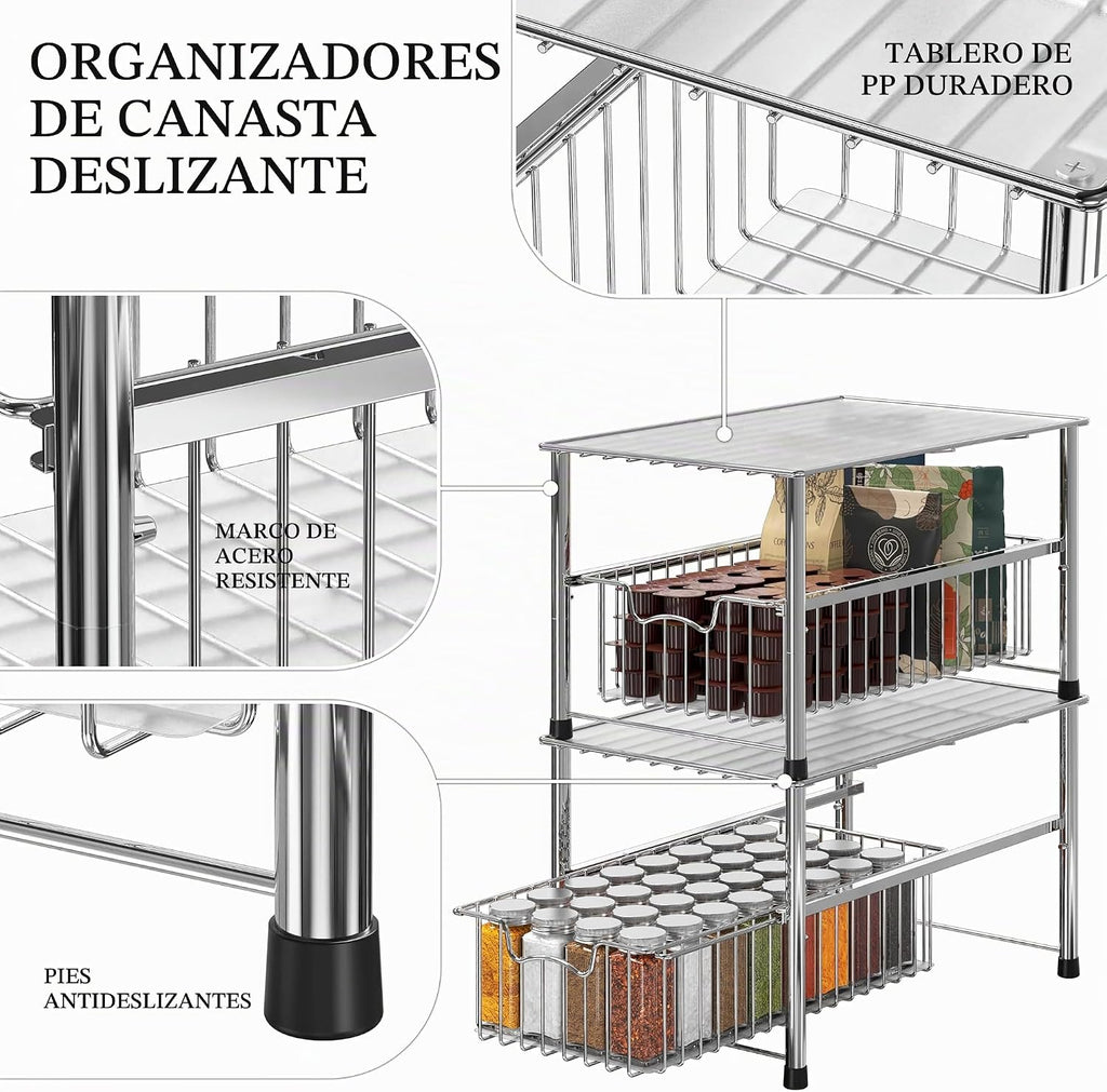 Cajón deslizante High Apilable 1 nivel