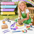 Rueda de cerámica para niños, kit de manualidades de unicornio para niños de 6 a 12 años