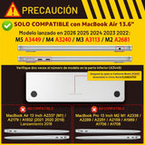 Mektron Funda para MacBook Air 2025 M4 de 13.6 pulgadas A3240 compa...
