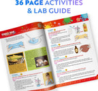 Playz Kit de fabricación de dulces de baba comestibles para niños de 8 a 12 años – Kit de ciencia de química de alimentos para niños con 25 experimentos para hacer chocolates de baba, kits de ciencia
