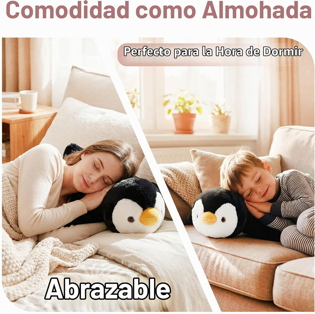 Niuniu Daddy - Animales de peluche con peso, 20 en 3.3 libras, pingüino calmante