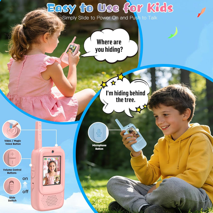 ZealSound Video Walkie Talkies for Age 3-12 Boys Girls 2