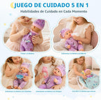 Lehoo Castle Juego de muñecas de bebé, muñeca de bebé de 12 pulgadas con