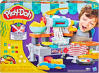 Play-Doh Super Sizzlin' Kitchen Playset, sonidos realistas de juguete de cocina, más de 25 alimentos para crear, artes y manualidades para niños mayores de 3 años
