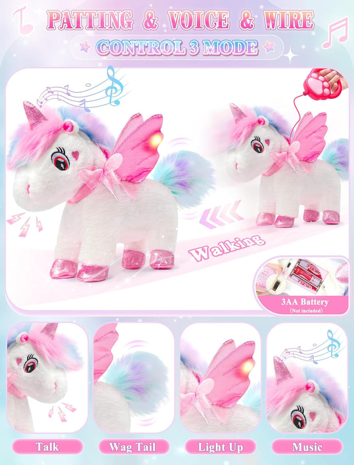 SOLIEHOO Juguetes de unicornio para niñas de 4 a 6 años, regalos de...