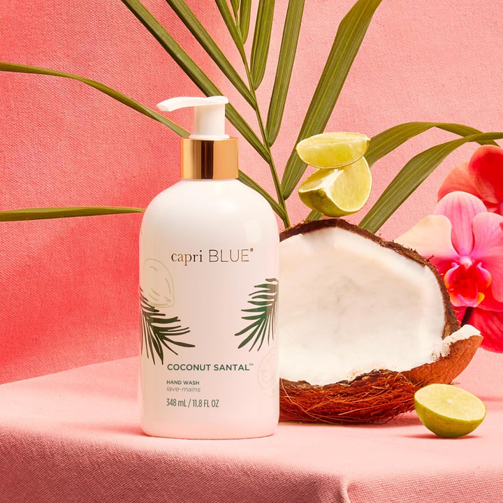 Capri Blue Flora Edit Collection - Jabón líquido limpiador de manos...