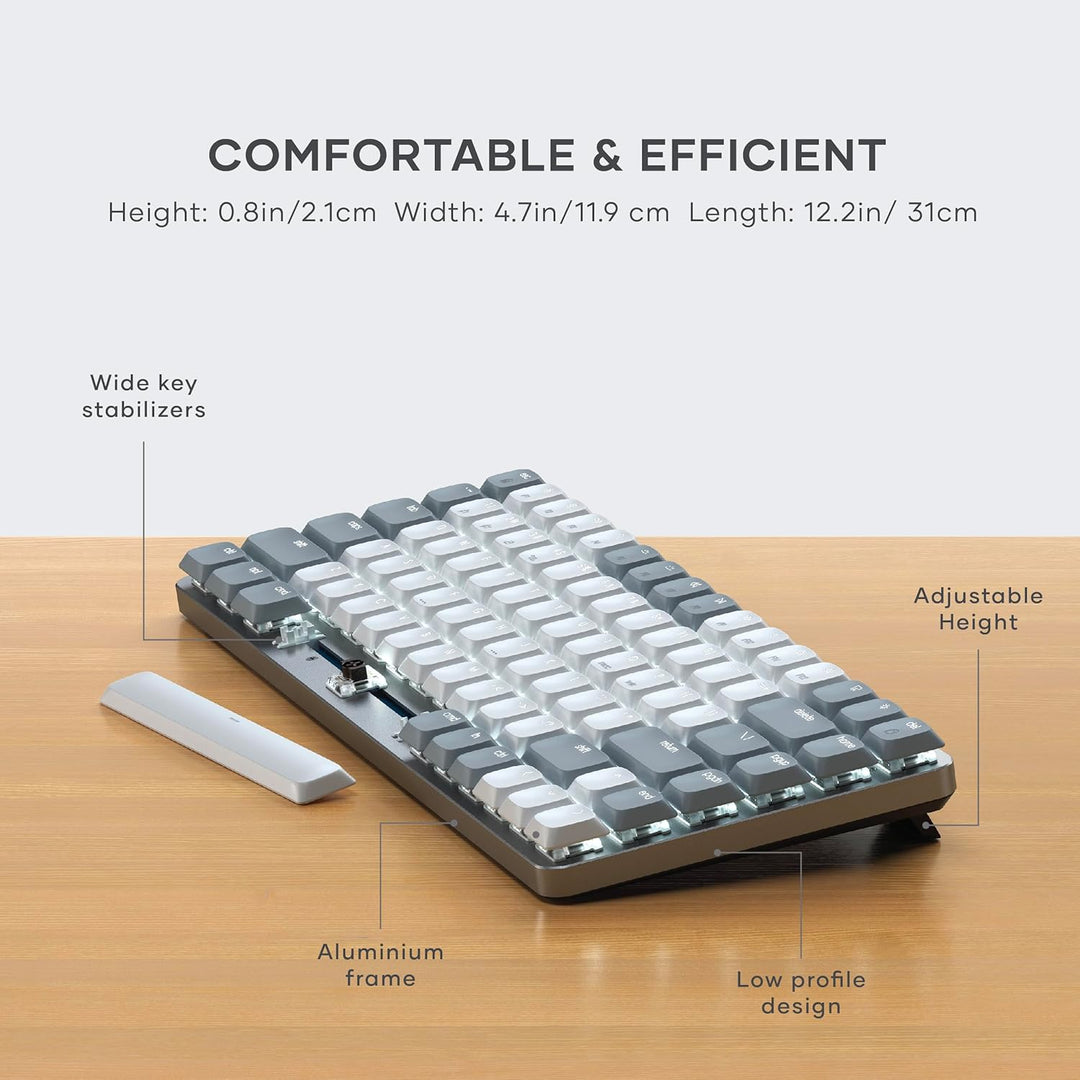 Satechi SM1 - Teclado mecánico 75% para Mac y Windows, teclado Blue...
