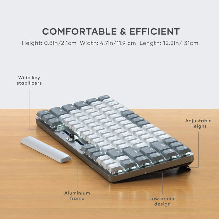 Satechi SM1 - Teclado mecánico 75% para Mac y Windows, teclado Blue...