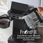 Hamilton Beach FrontFill Cafetera de Goteo Programable para 12 Tazas