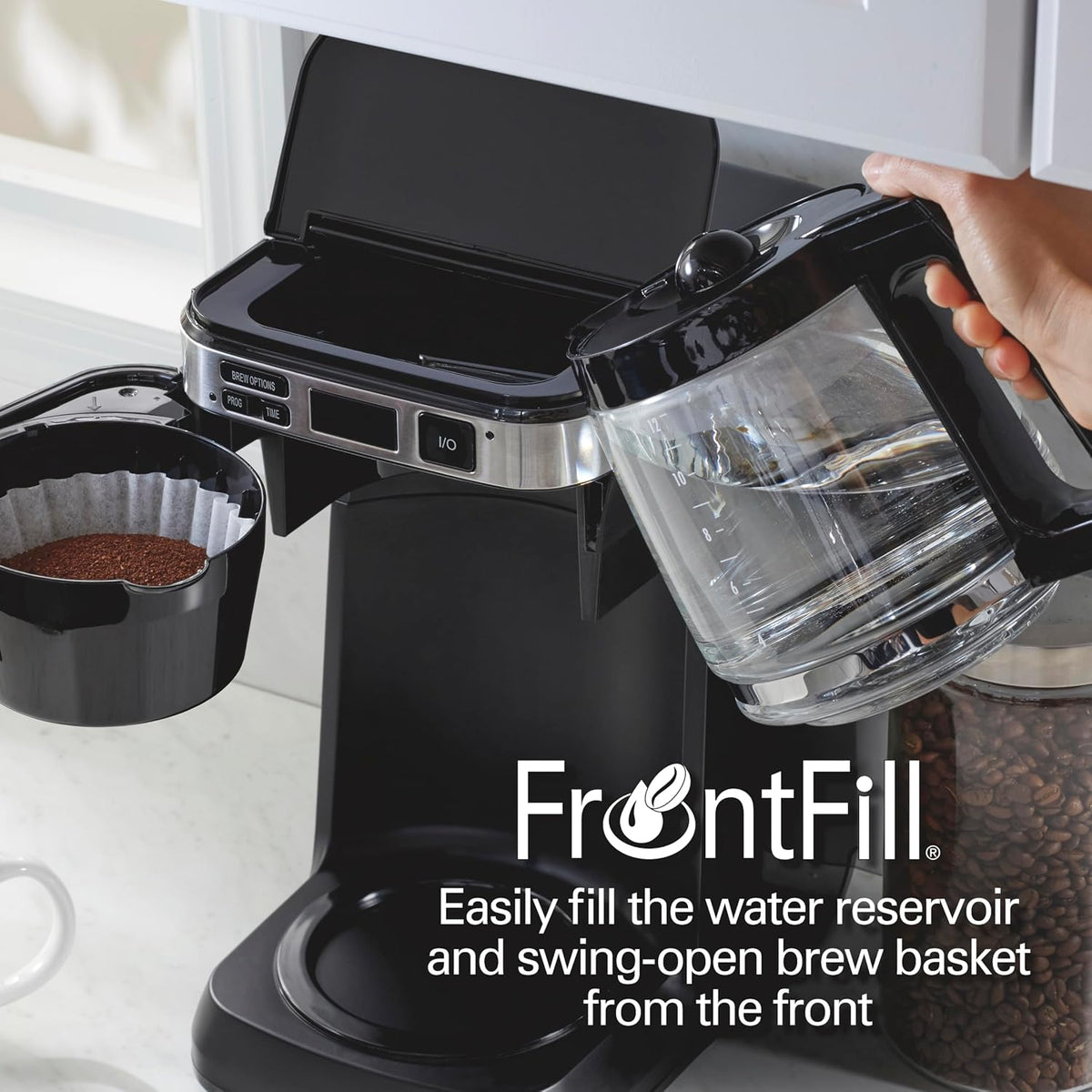 Hamilton Beach FrontFill Cafetera de Goteo Programable para 12 Tazas