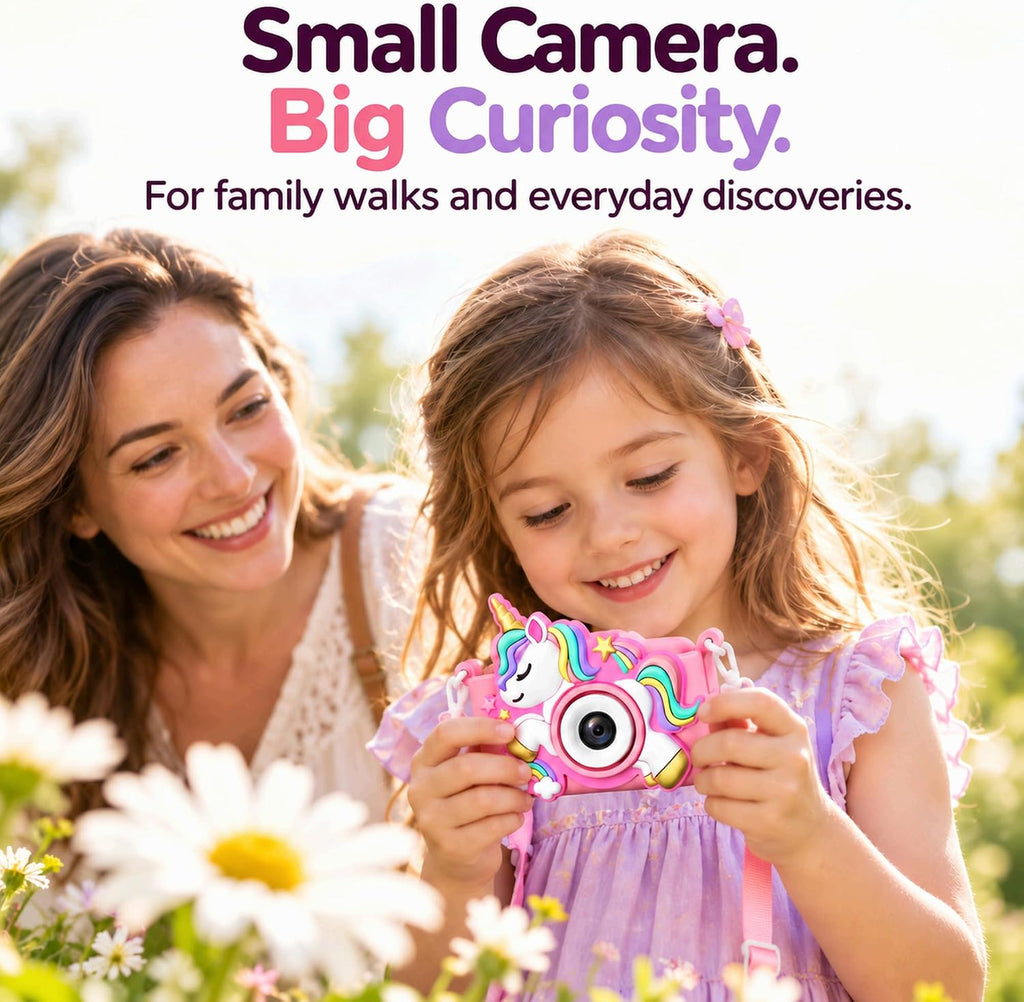 Cámara para niños para niñas Juguetes Regalo: Regalos para niñas de 3, 4 y 5 años, cámara digital rosa para selfies, regalo de cumpleaños de Navidad para niñas, cámaras de juguete para niños pequeños