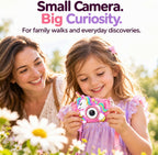 Cámara para niños para niñas Juguetes Regalo: Regalos para niñas de 3, 4 y 5 años, cámara digital rosa para selfies, regalo de cumpleaños de Navidad para niñas, cámaras de juguete para niños pequeños