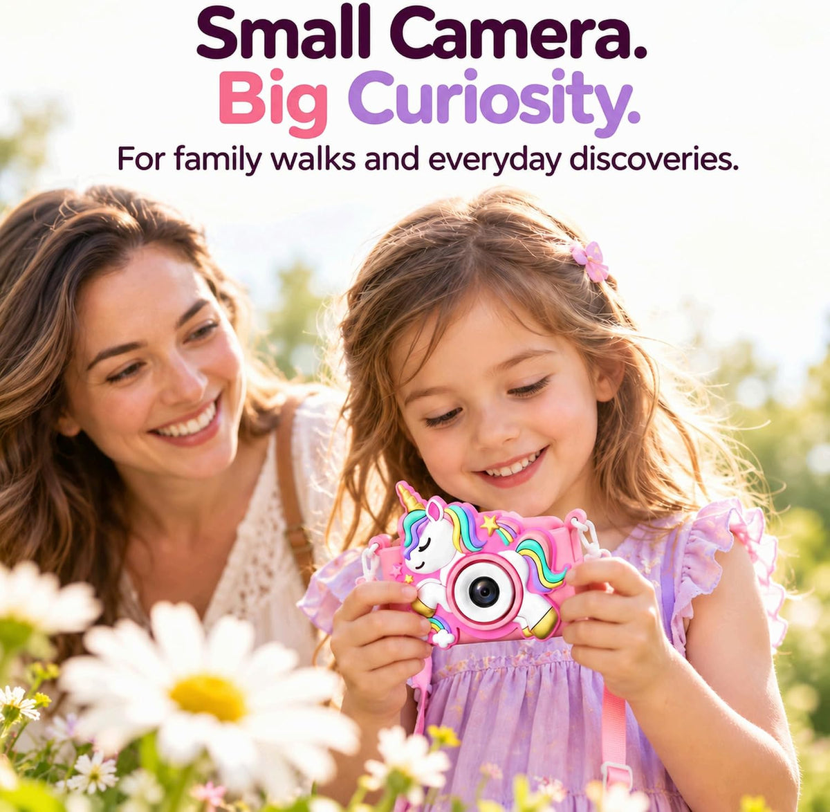 Cámara para niños para niñas Juguetes Regalo: Regalos para niñas de 3, 4 y 5 años, cámara digital rosa para selfies, regalo de cumpleaños de Navidad para niñas, cámaras de juguete para niños pequeños