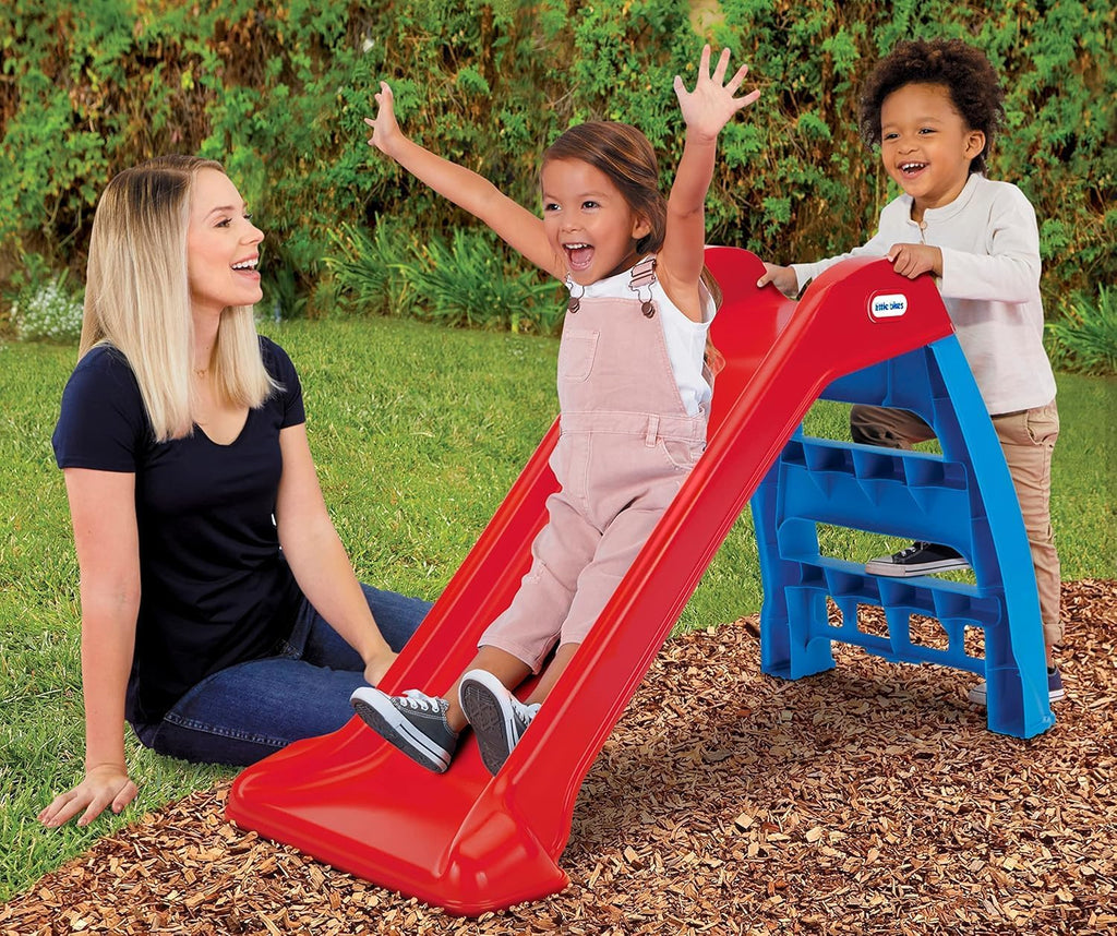 Little Tikes - Primer tobogán para niños, fácil de instalar para interiores y exteriores, fácil de guardar, para niños de 18 meses a 6 años