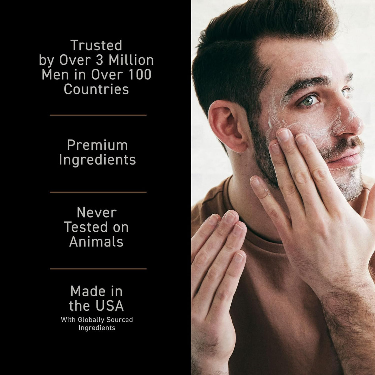Crema revitalizadora antiedad para hombres Brickell Men's, anti...