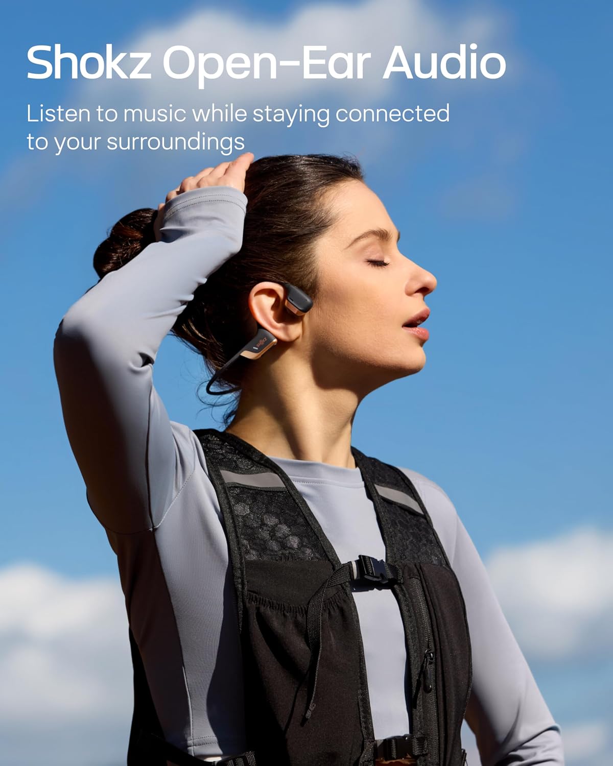 SHOKZ OpenRun Pro 2 Auriculares de conducción ósea, oro rosa