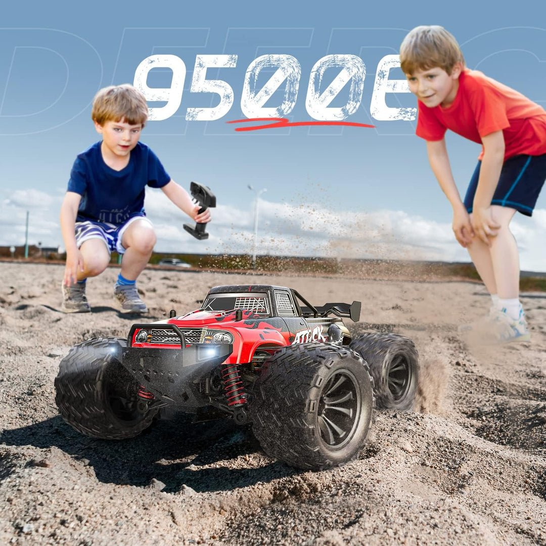 DEERC 9500E - Auto RC todo terreno a escala 1:16, 4x4, de alta velo...