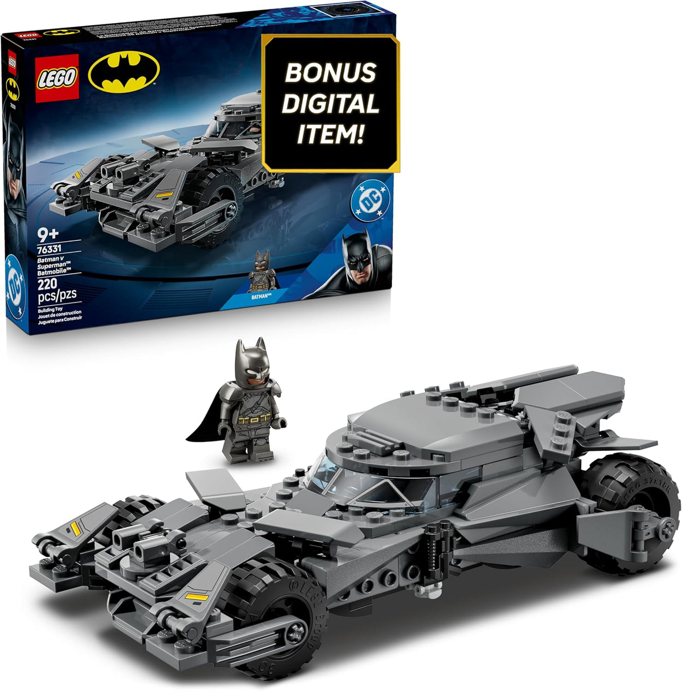LEGO DC Batman: Batman v Superman Batmobile - Juego de bloques de c...