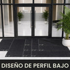 Tapete para puerta delantera, resistente e impermeable, tapete