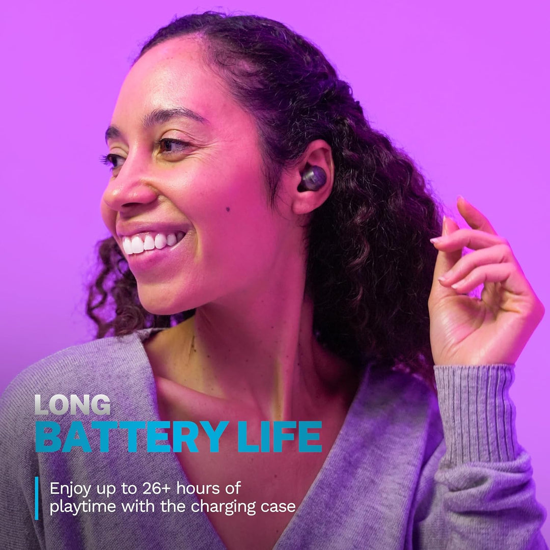 JLab Go Air Pop+ Auriculares inalámbricos verdaderos, auriculares i...
