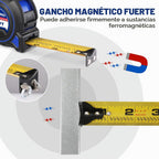 WORKPRO Cinta métrica resistente, 2 unidades de cinta métrica retráctil de