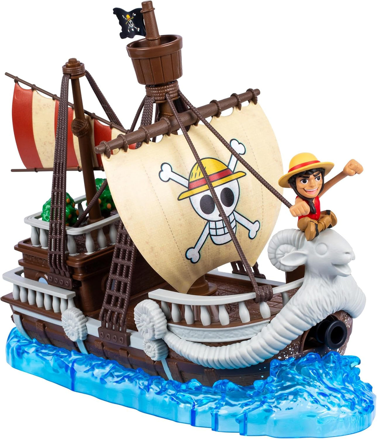 One Piece Going Merry Deluxe - Figura de acción de Luffy
