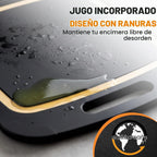 Juego de 3 tablas de cortar de madera compuesta, ranura para