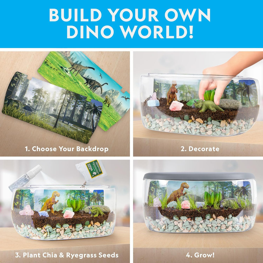 National Geographic Light-Up Dinosaur Terrarium Kit para Kids Ages 6+