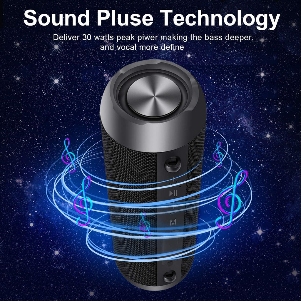 Altavoces Bluetooth, altavoz portátil de 30 W, sonido estéreo