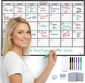 Calendario de pared grande laminado de borrado en seco (mediano (24 pulgadas 36 pulgadas)