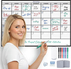 Calendario de pared grande laminado de borrado en seco (mediano (24 pulgadas 36 pulgadas)