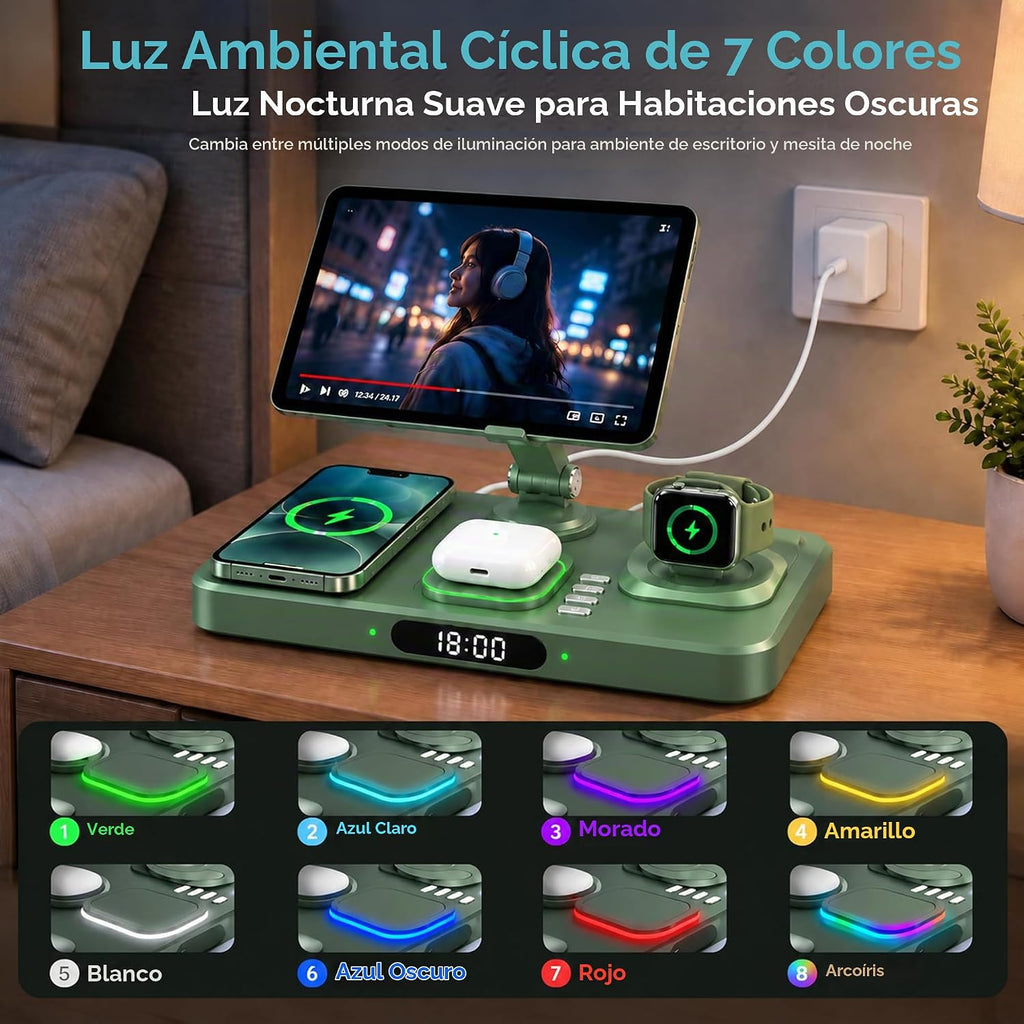 Estación de carga inalámbrica para dispositivos Apple, solo para carga de